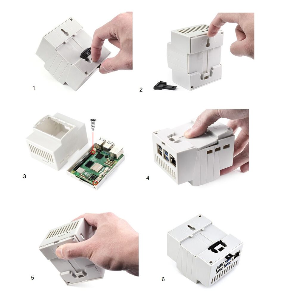 Caja Para Raspberry Pi 5 Con Riel Din image number 5.0