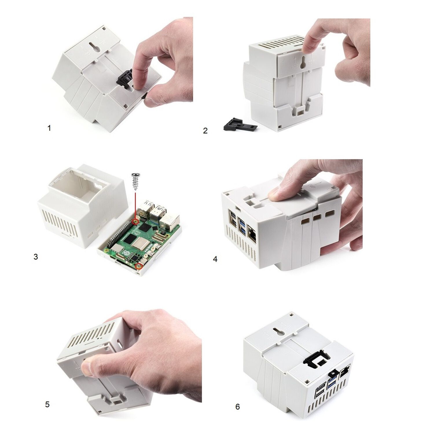 Caja Para Raspberry Pi 5 Con Riel Din image number 5.0