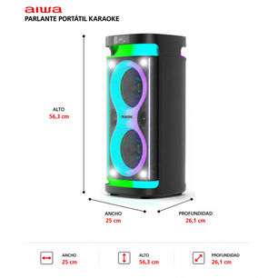 Parlante Port&aacute;til Inal&aacute;mbrico Con Sistema De Audio Bluetooth Tws Awpoh4d
