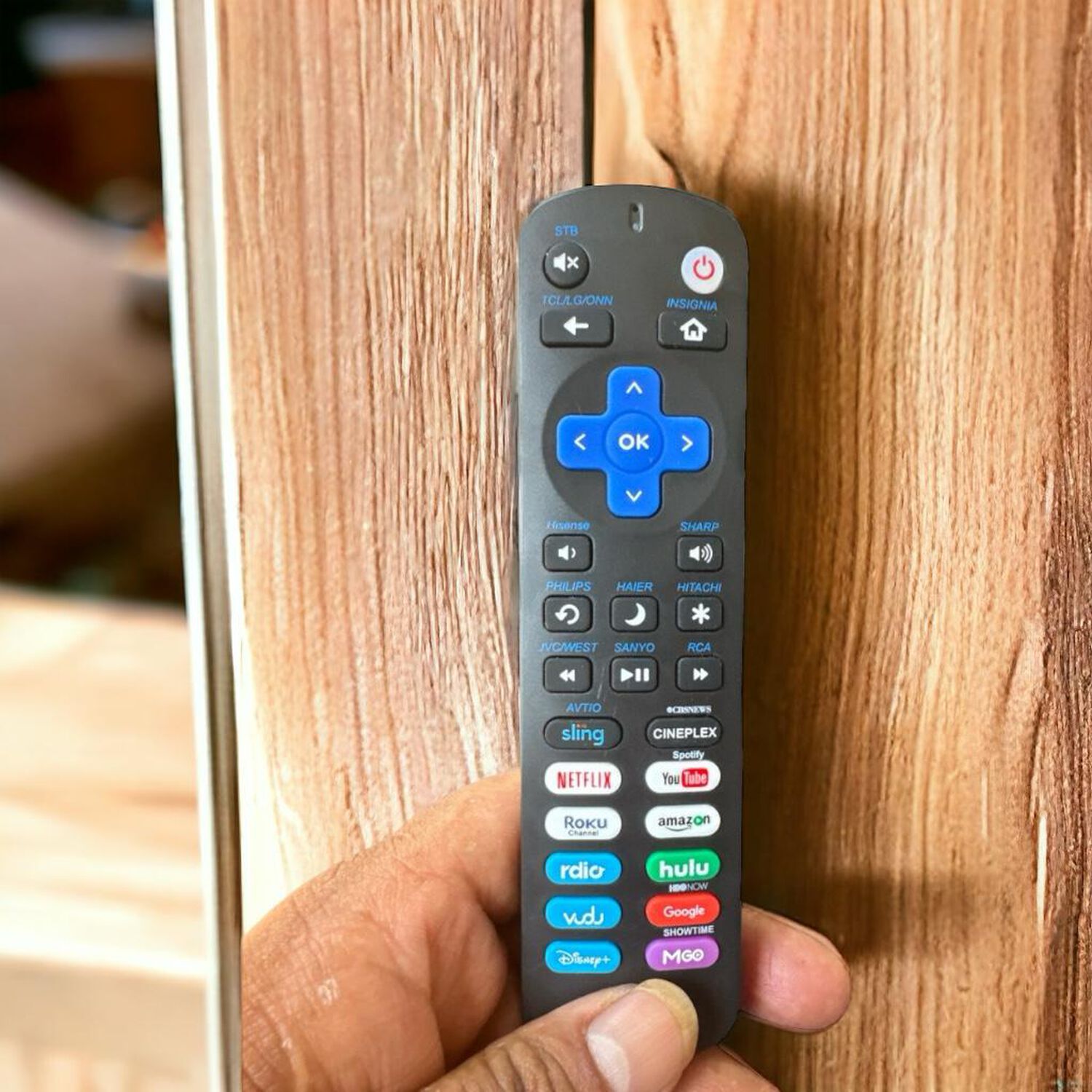 Control Remoto Sistema Roku Incorporado Stb Tcl Lg Onn Insignia Hisense Sharp Philips Haier Hitachi Jvc West Sanyo Rca Avtio image number 1.0