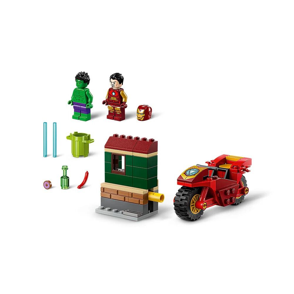 Lego Marvel - Iron Man Con Moto Y Hulk - 76287 image number 4.0