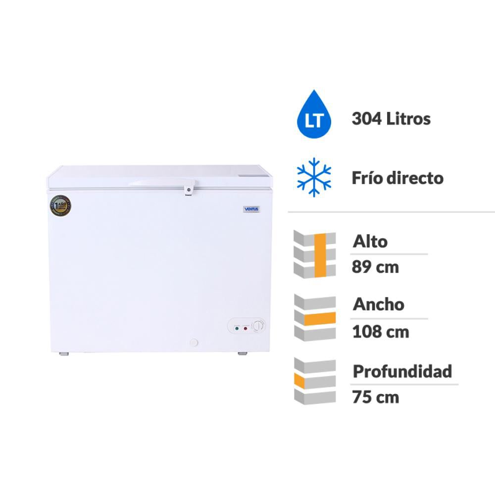Freezer Horizontal Ventus CTVD-330 / 304 Litros image number 1.0