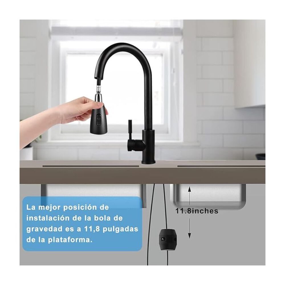 Grifo Mezclador Extensible Monocomando Fregadero Llave 360 image number 1.0
