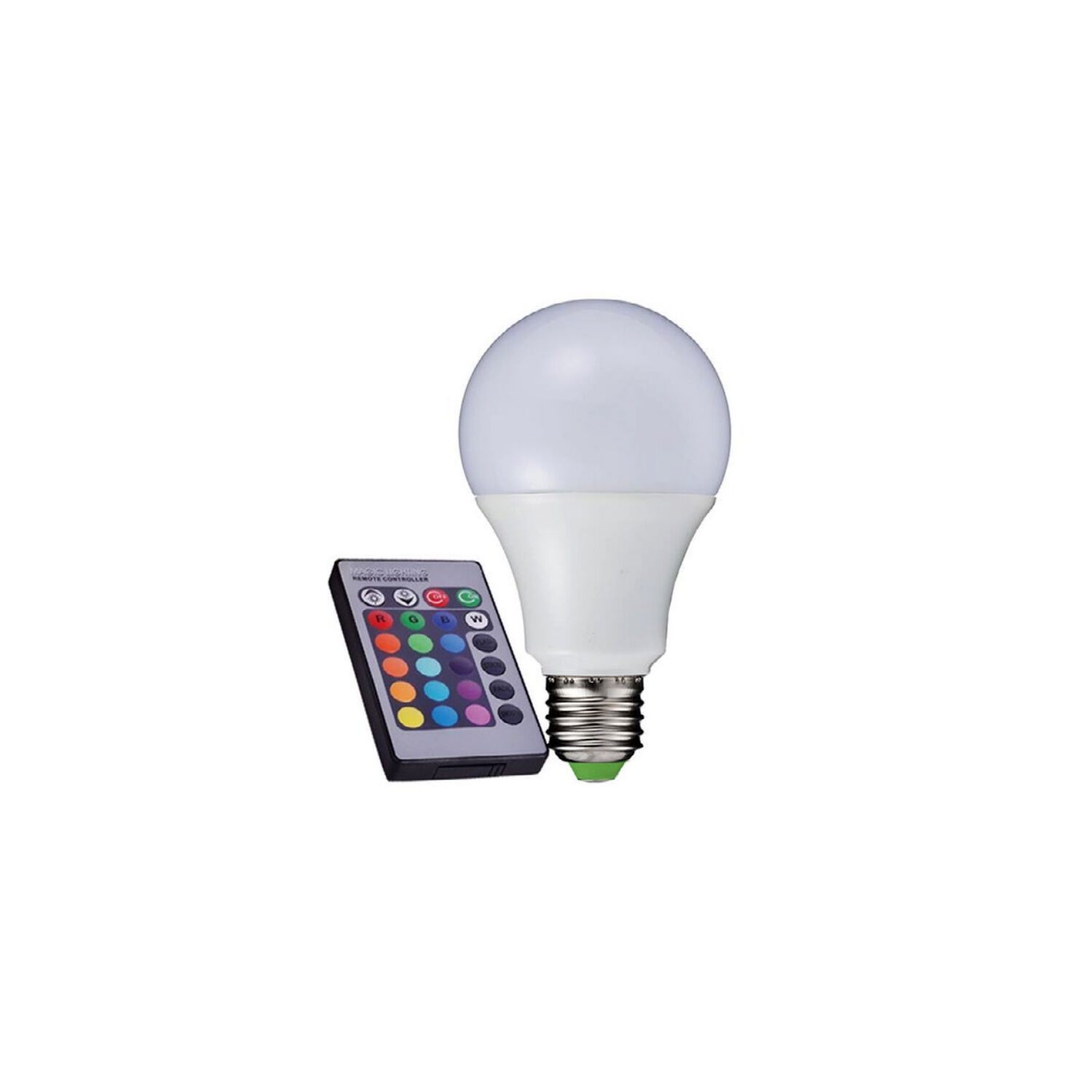 Ampolleta Led Rgb Conector E27 Con Control Remoto - Ps image number 0.0