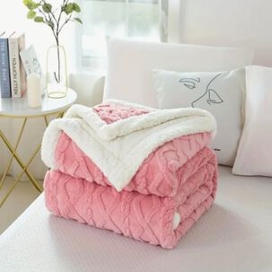 Frazada Polar Plush 2 Plazas T&eacute;rmica Con Chiporro