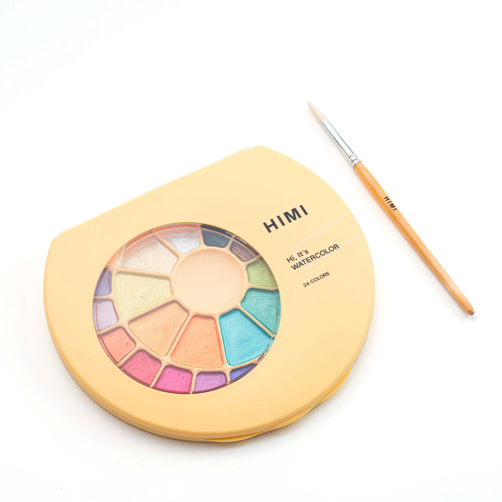 Himi Set Pintura Semihumeda 24colores Metalizados (amarillo) image number 2.0