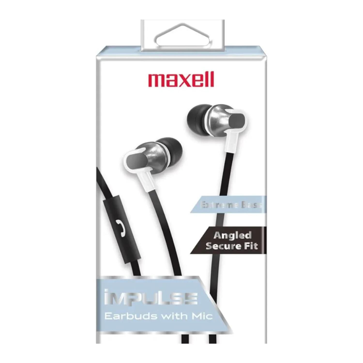 Audifonos Manos Libres Inear Jack3.5mm Impulse Ieb-blk Maxell image number 1.0