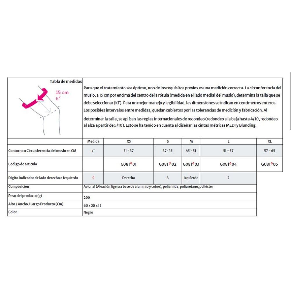 Rodillera M.4s Pcl Dynamic Izquierda Talla Xl-medi image number 2.0