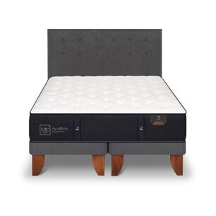 Cama Europea Cic Premium / 2 Plazas / Base Dividida + Respaldo