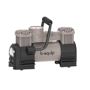 Compresor Aire Llanta Carro Moto Inflador Recargable 200p Color Negro 12v 2 Pistones
