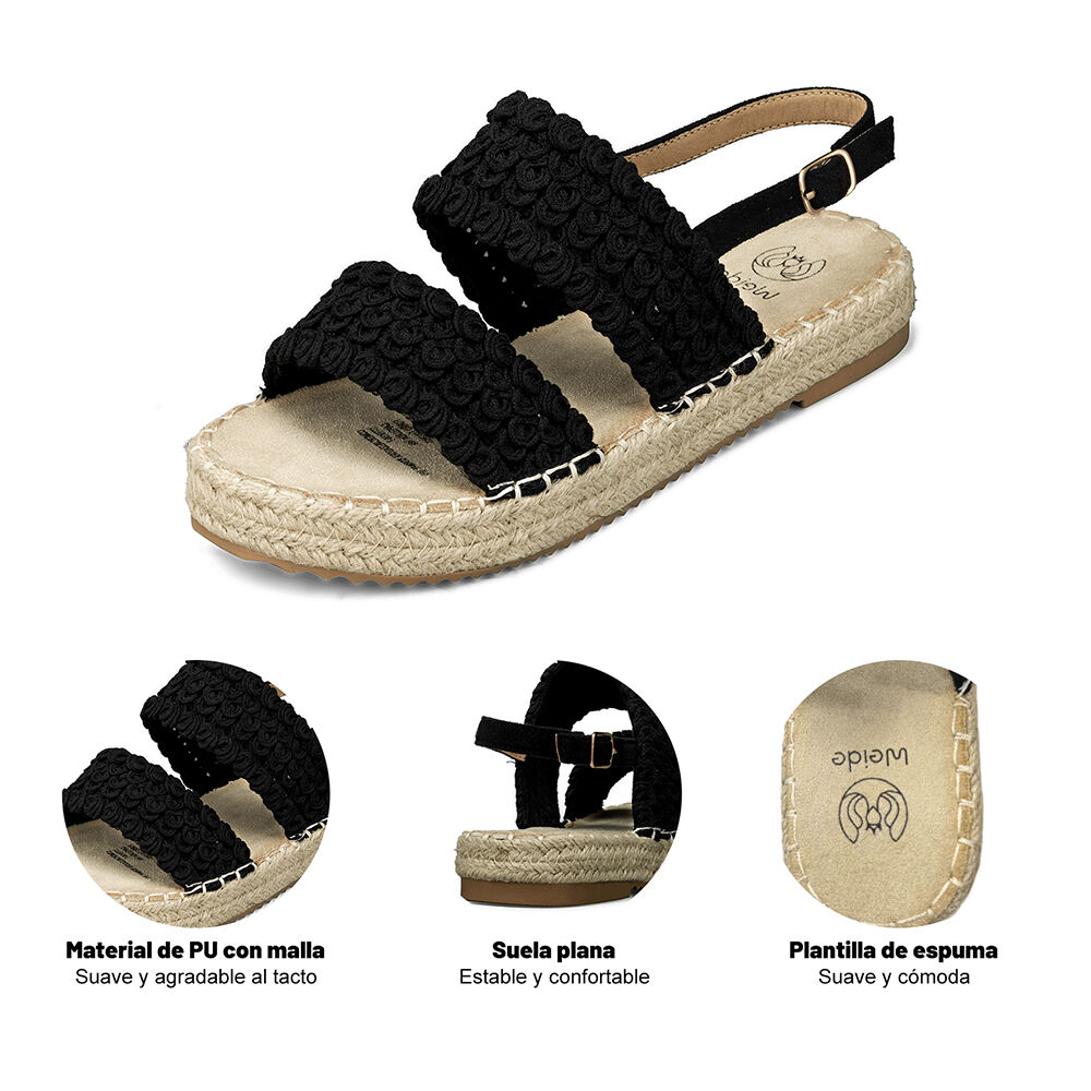 Sandalia Casual Plana Confort Mujer Weide Qiu388 image number 7.0