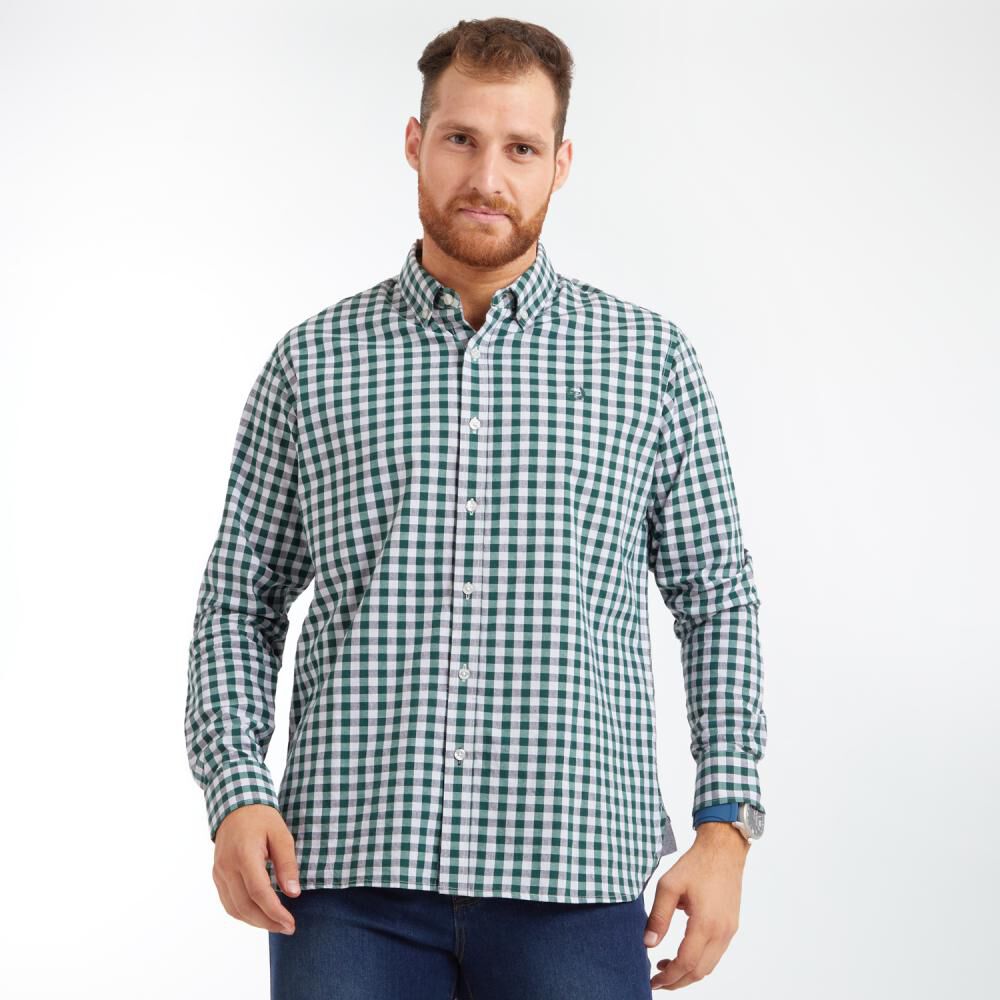 Camisa Cuadros Regular Fit Manga Larga Hombre Peroe image number 0.0