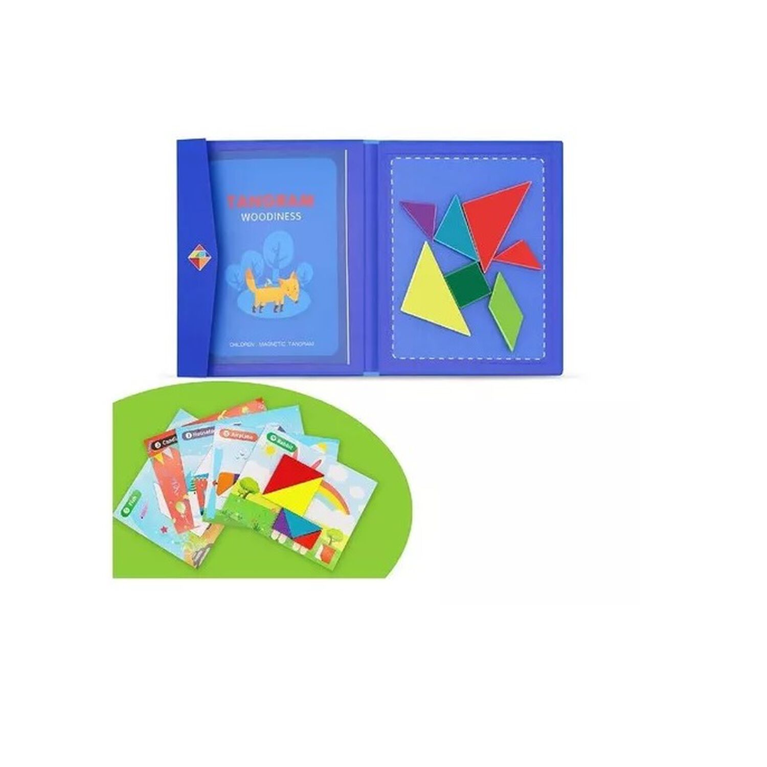 Rompecabezas Magn&eacute;ticos 3d Tangrama Montessori Did&aacute;ctico 22x19 Cms image number 2.0