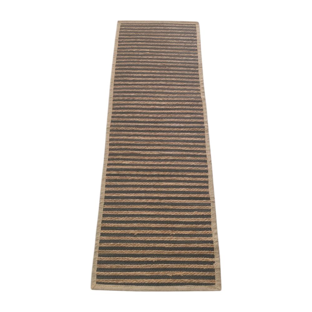 Alfombra De Pasillo Hecha A Mano De Yute De Tejido 60x180 Cm image number 0.0