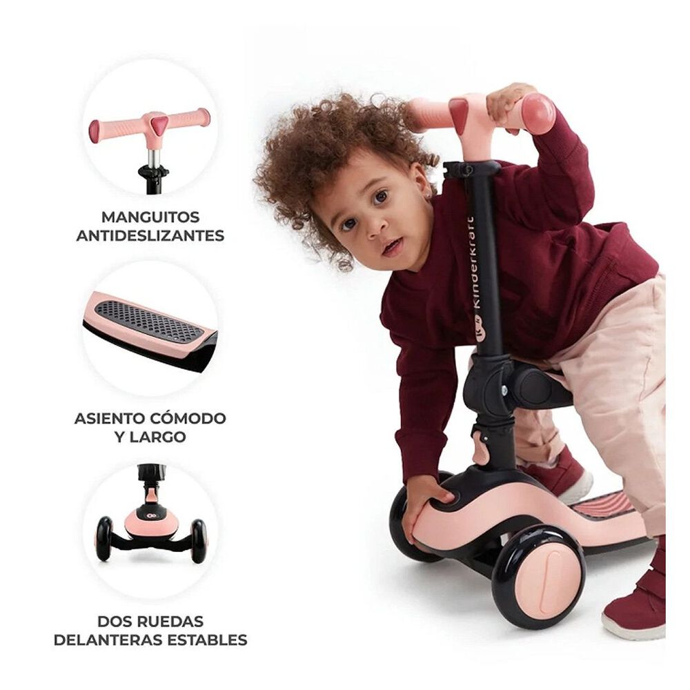 Triciclo Monopatin 2en1 Halley Pink image number 5.0