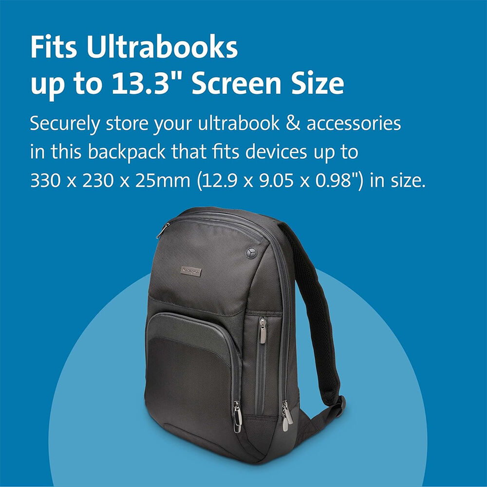 Kensington Mochila Para Ultrabook Triple Trek 14" 22 Lts Negro image number 3.0