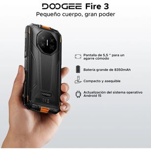 Doogee Fire 3 Rugerizado 5.5" Android 15 8.350mah Compacto
