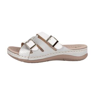 Sandalia Druk Plateado Passer