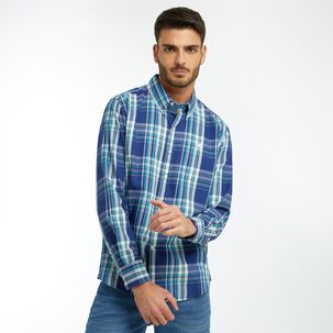 Camisa Franela Regular Manga Larga Hombre The King's Polo Club