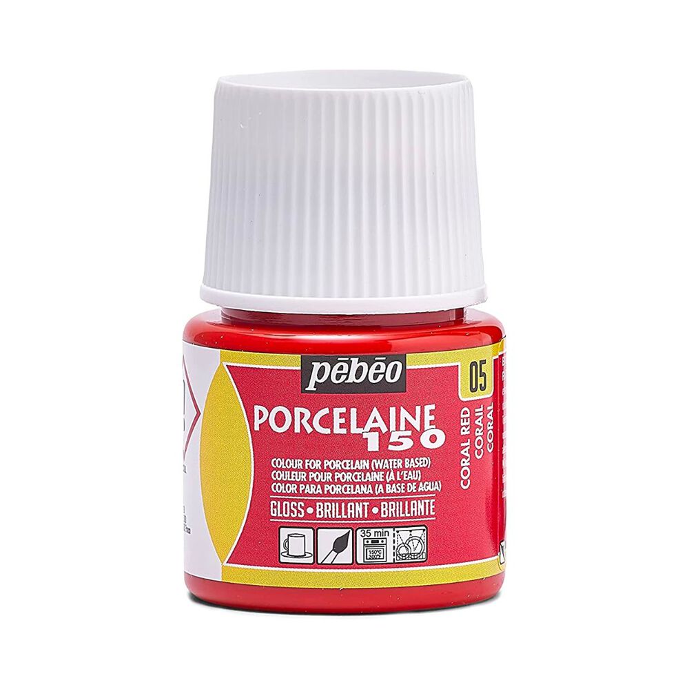 05 Naranja Coral Pebeo Porcelaine 150 De 45 Ml image number 0.0
