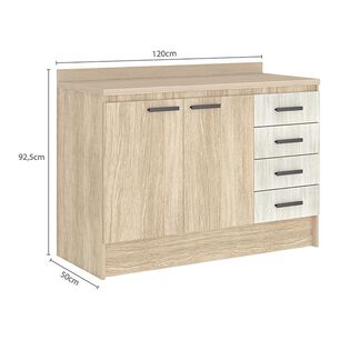 Mueble De Cocina Base Vekkahome Mia 12o Cm