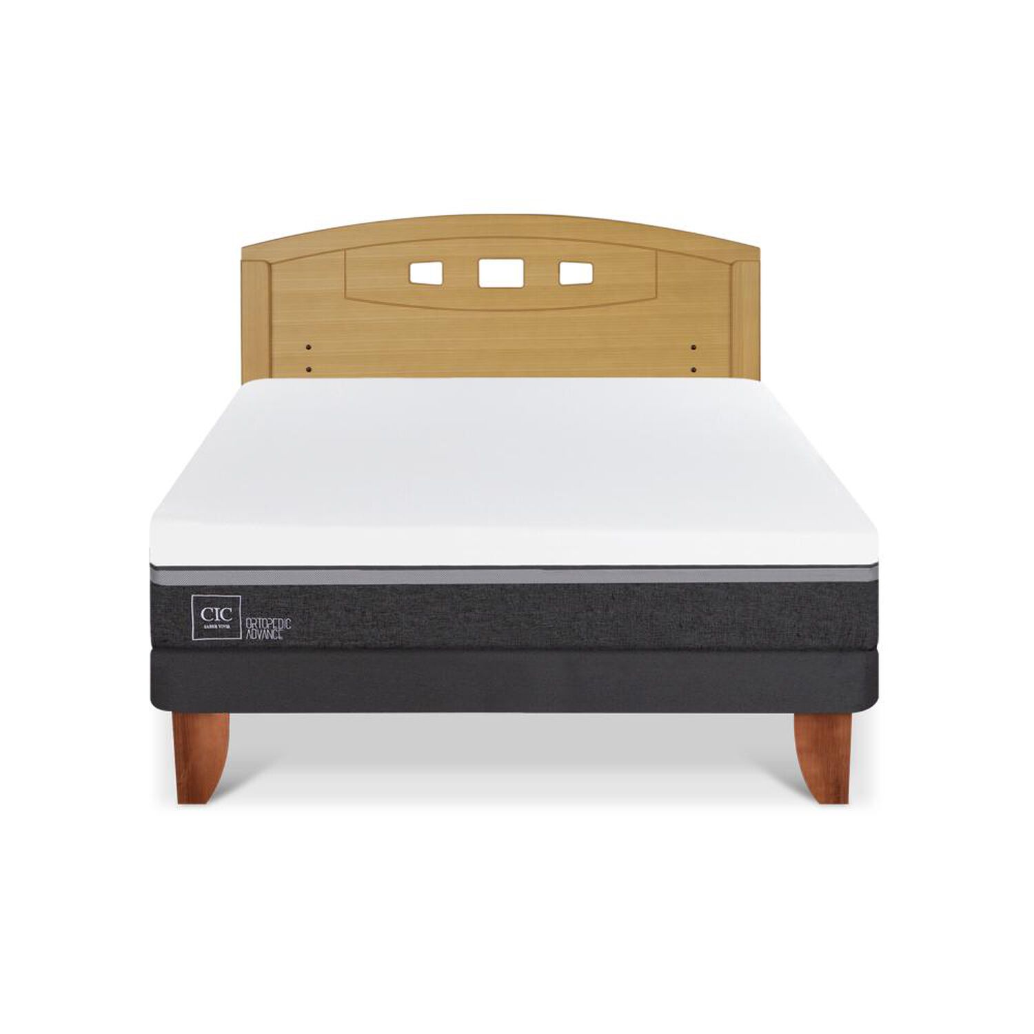 Cama Europea Cic Ortopedic Advance / 2 Plazas / Base Normal + Respaldo image number 0.0