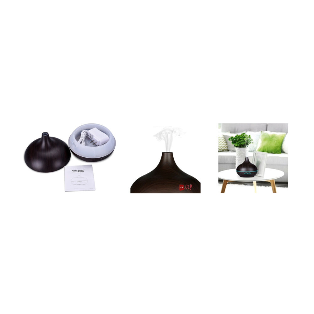 Humidificador Y Difusor De Aromas 300ml Madera Oscuro - Ps image number 1.0
