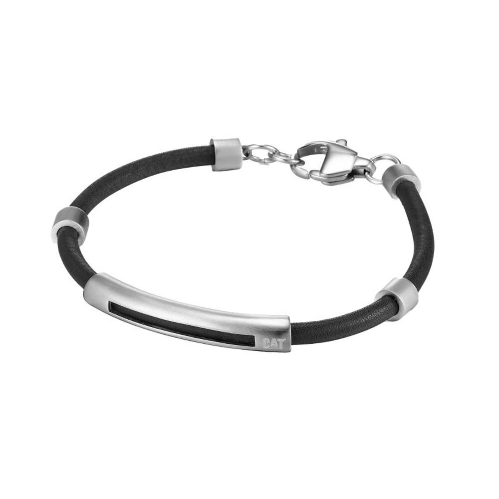 Pulsera De Hombre Cat J007b10112 Plateado-negro image number 0.0
