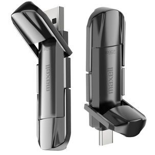 Disco Ssd Externo Maxell 256gb 3.2 Dual Usb-c 1000mb/s