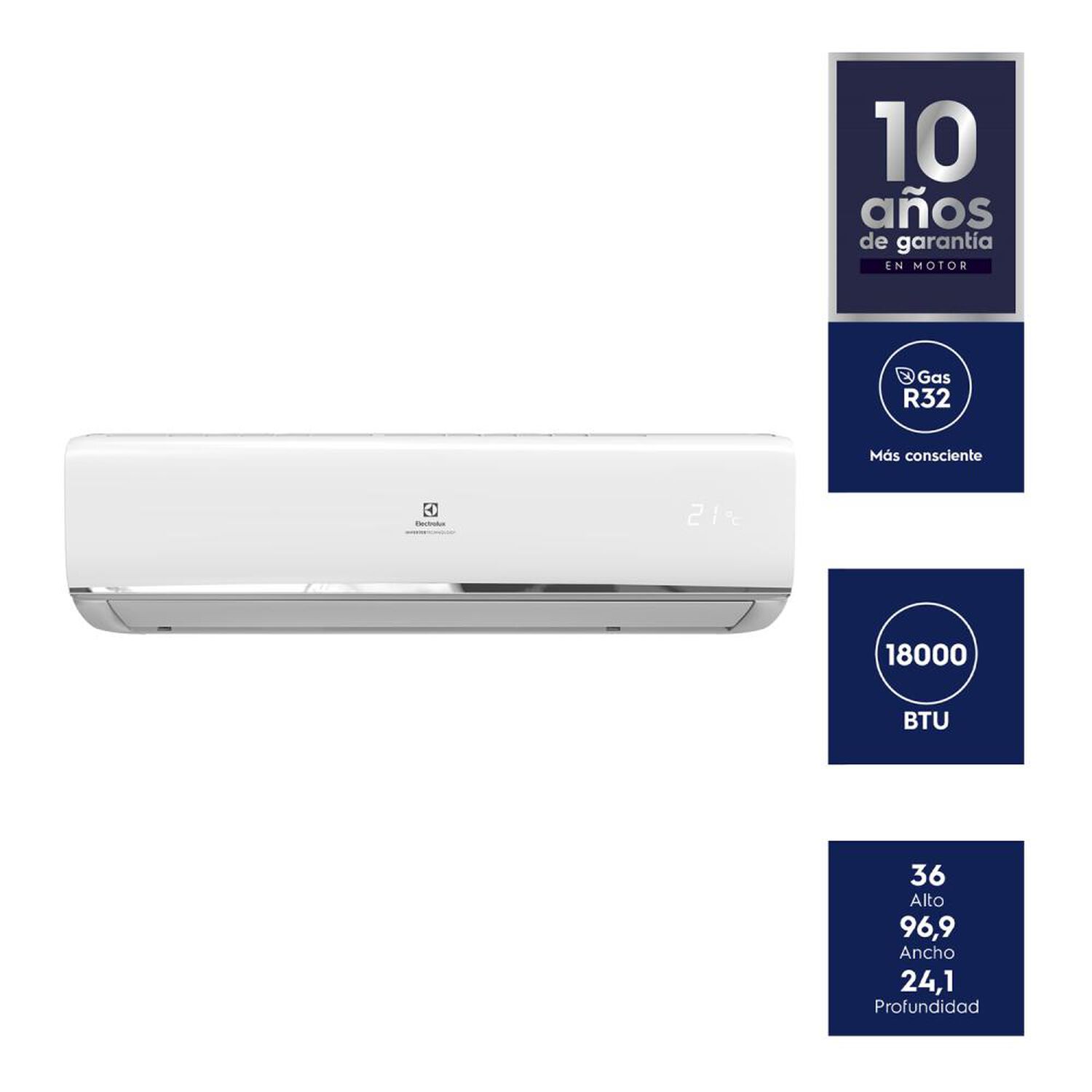 Aire Acondicionado Electrolux Split 18000 BTU Inverter EAIX18 image number 8.0