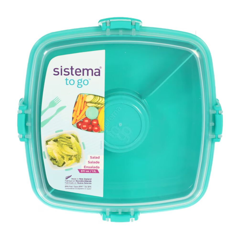 Sistema To Go Contenedor Herm&eacute;tico Ensalada 1.1l Verde image number 2.0