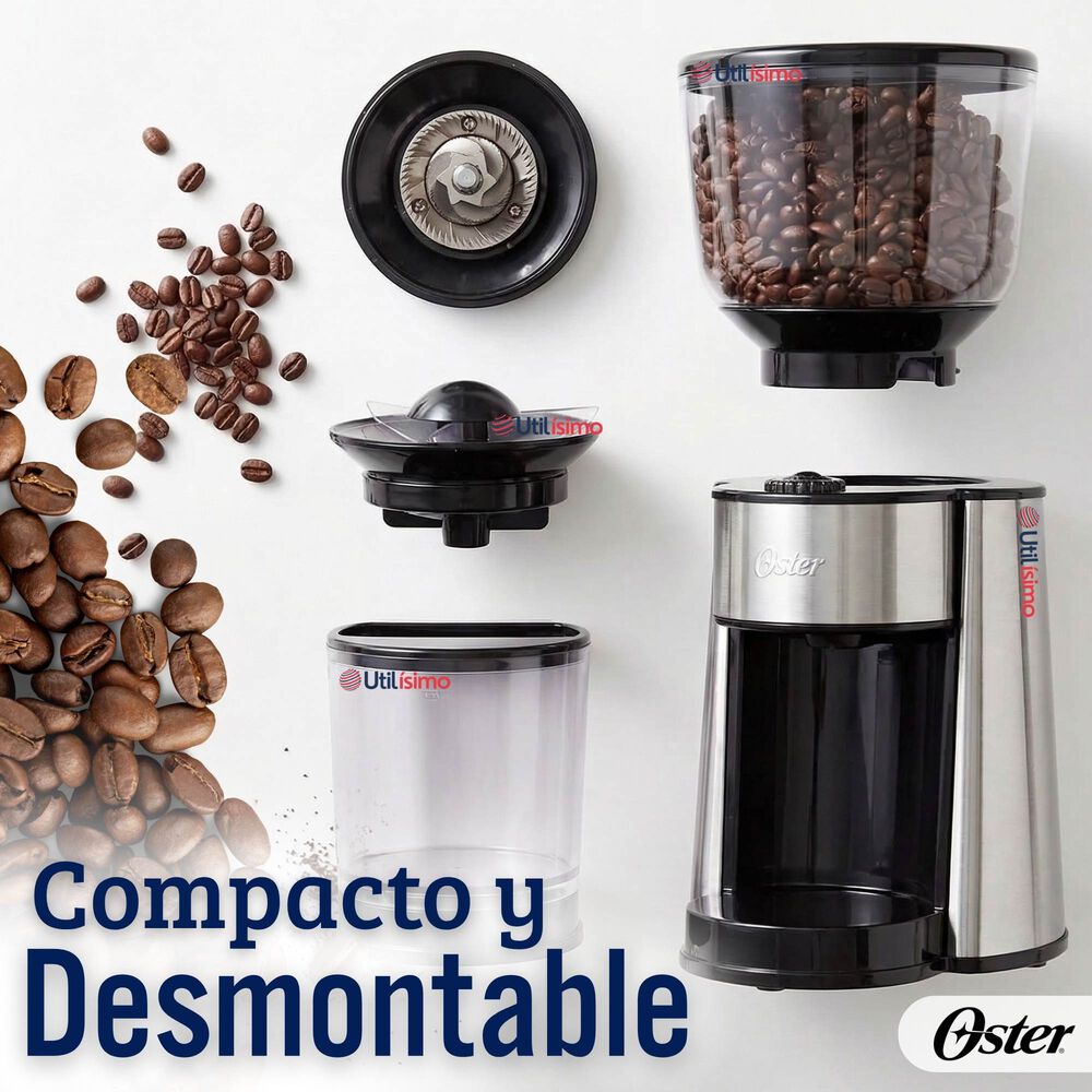Oster Molinillo De Caf&eacute;, Accesorio, Con 18 Ajustes De Grosor, Incluye Accesorios, Bvstbmh23 image number 6.0