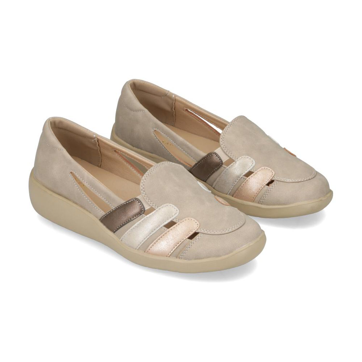 Mocas&iacute;n Mujer Lesage Beige image number 1.0