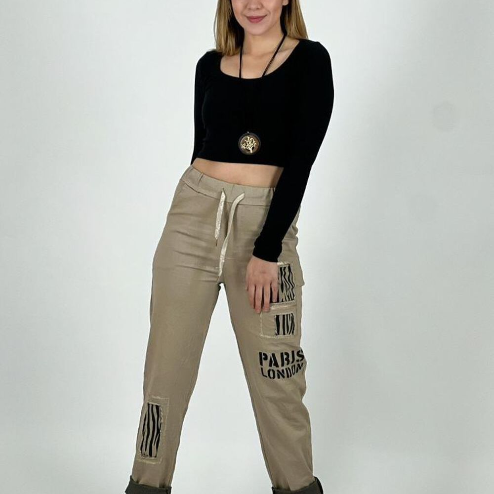 Jogger Italiano Letras Y Print image number 6.0