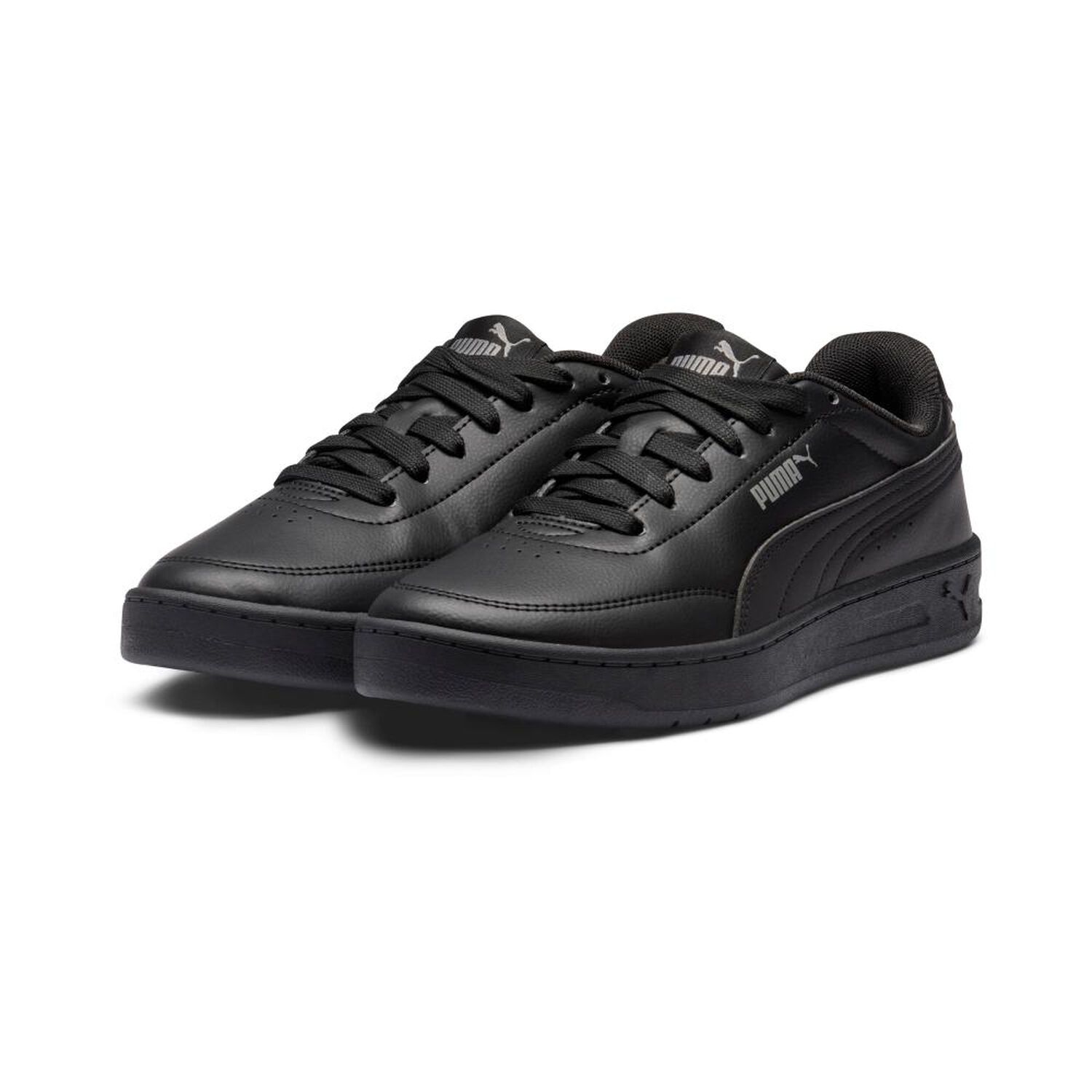 Zapatilla Escolar Hombre Puma Court Classic Clean Negro image number 2.0