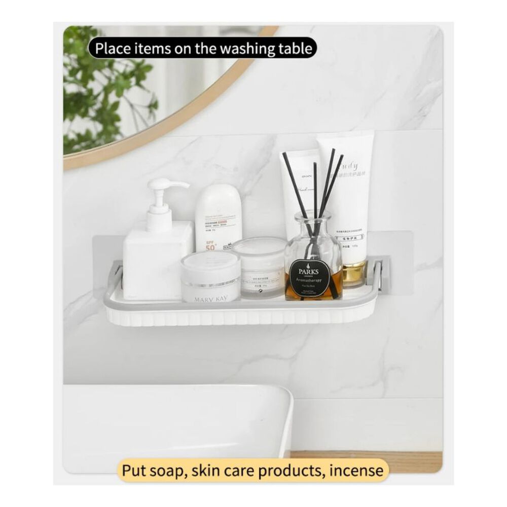 Repisa Estante De Baño Plegable De Pared Cocina Toallero image number 1.0