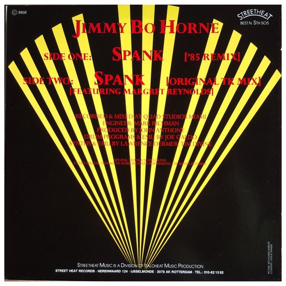 Jimmy "bo" Horne - Spank | 12" Maxi Single Vinilo Usado image number 1.0