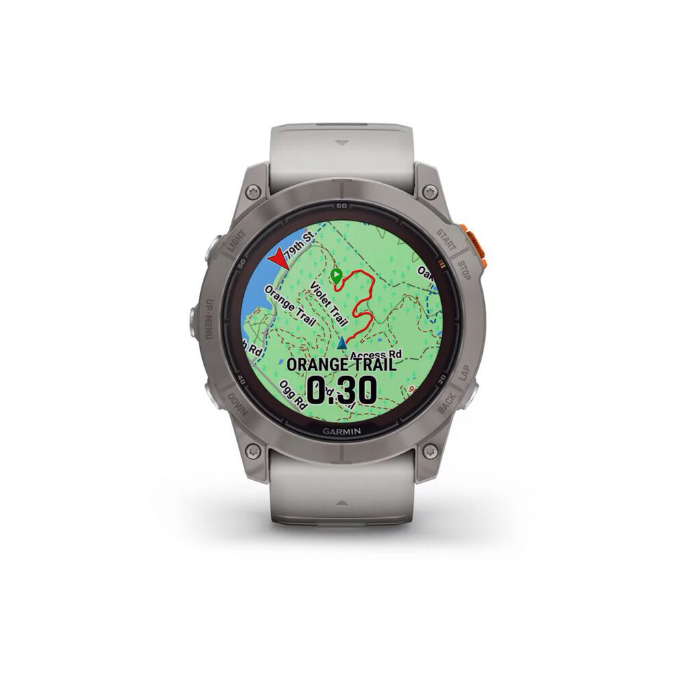 Smartwatch Fenix 7x Pro Sapph Solar Ti W/gray/orange Band image number 1.0