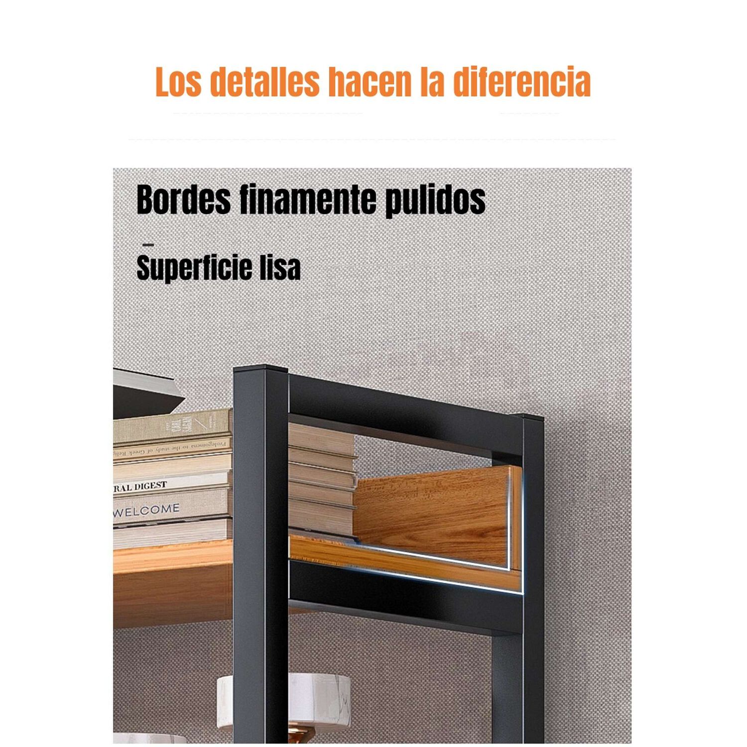 Estantes Librero Repisas De 6 Niveles 174cm Anton image number 2.0