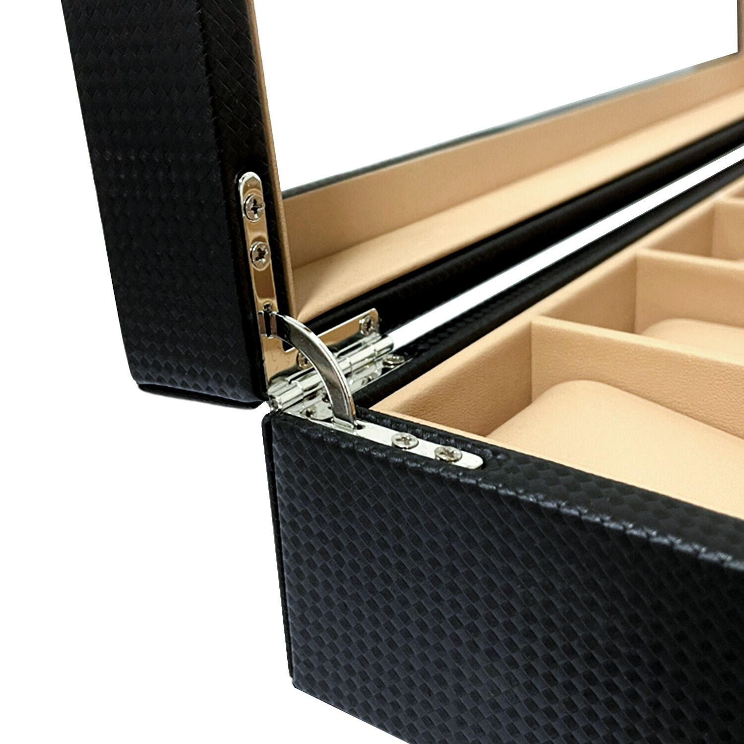 Caja Estuche Organizador 12 Relojes De Lujo Eco Cuero image number 3.0
