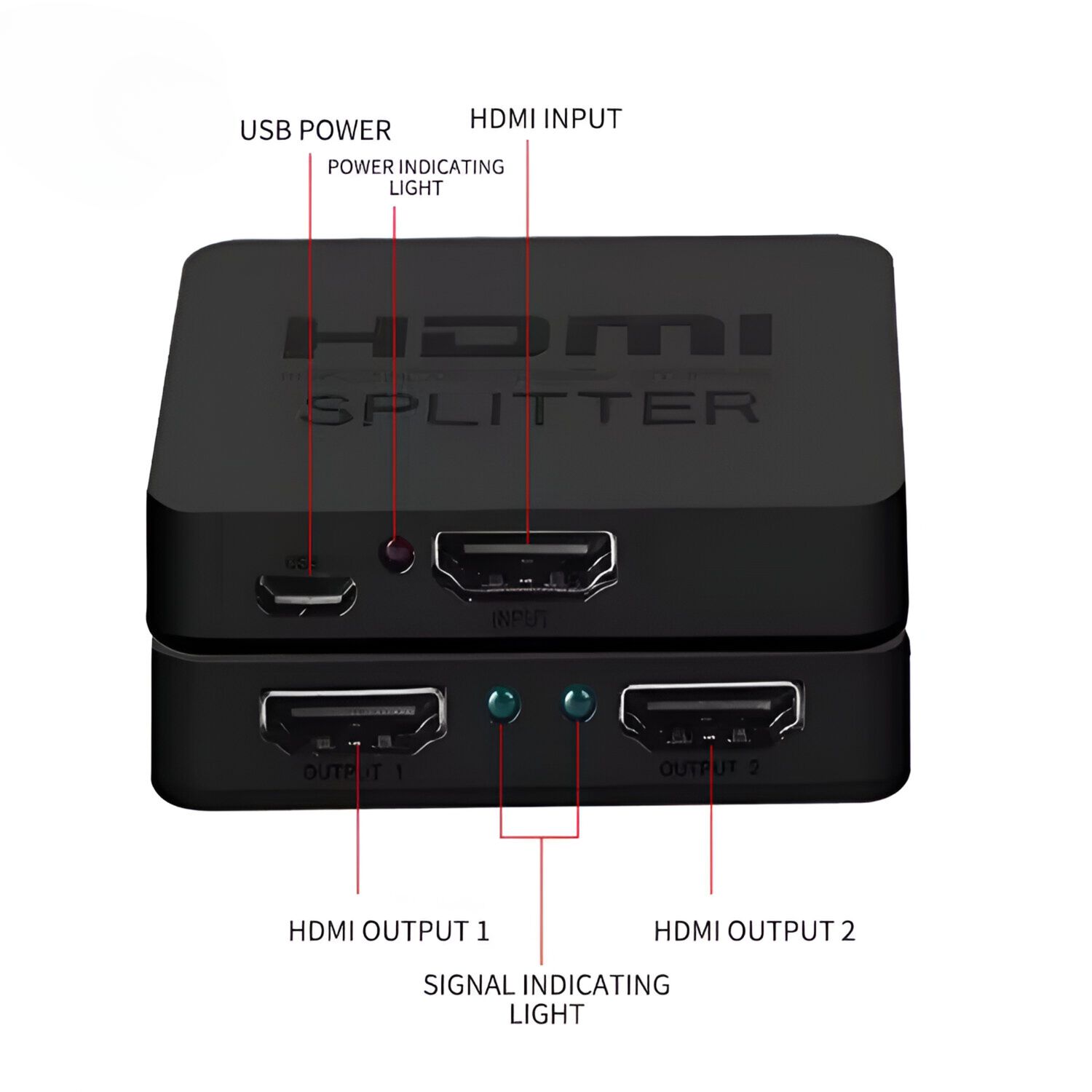 Splitter Hdmi 4k Activo Para 2 Tv Uhd 255mhz Birlink Br10196 image number 3.0