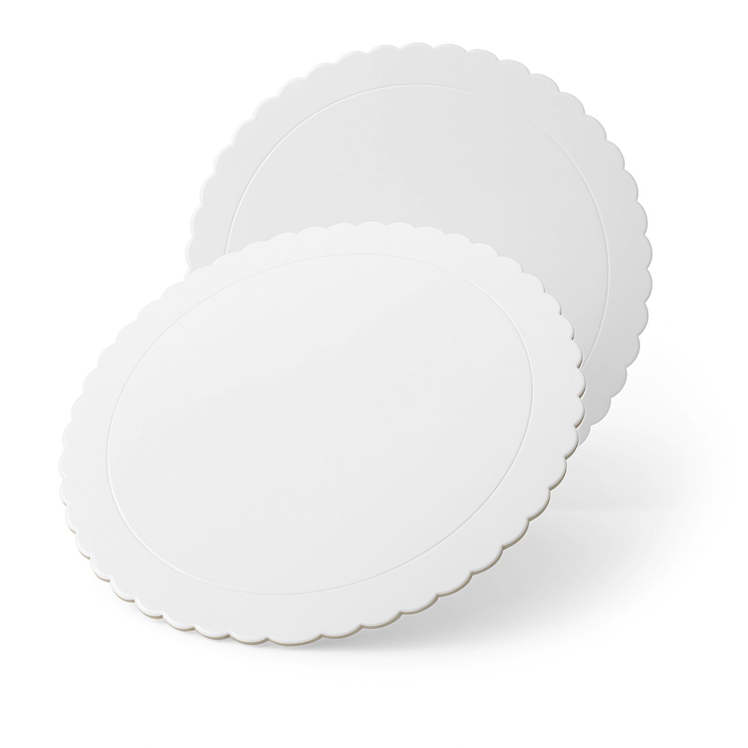 Set 6 Bandeja Base Redonda Torta Pastel Carton Plateado 22cm image number 0.0