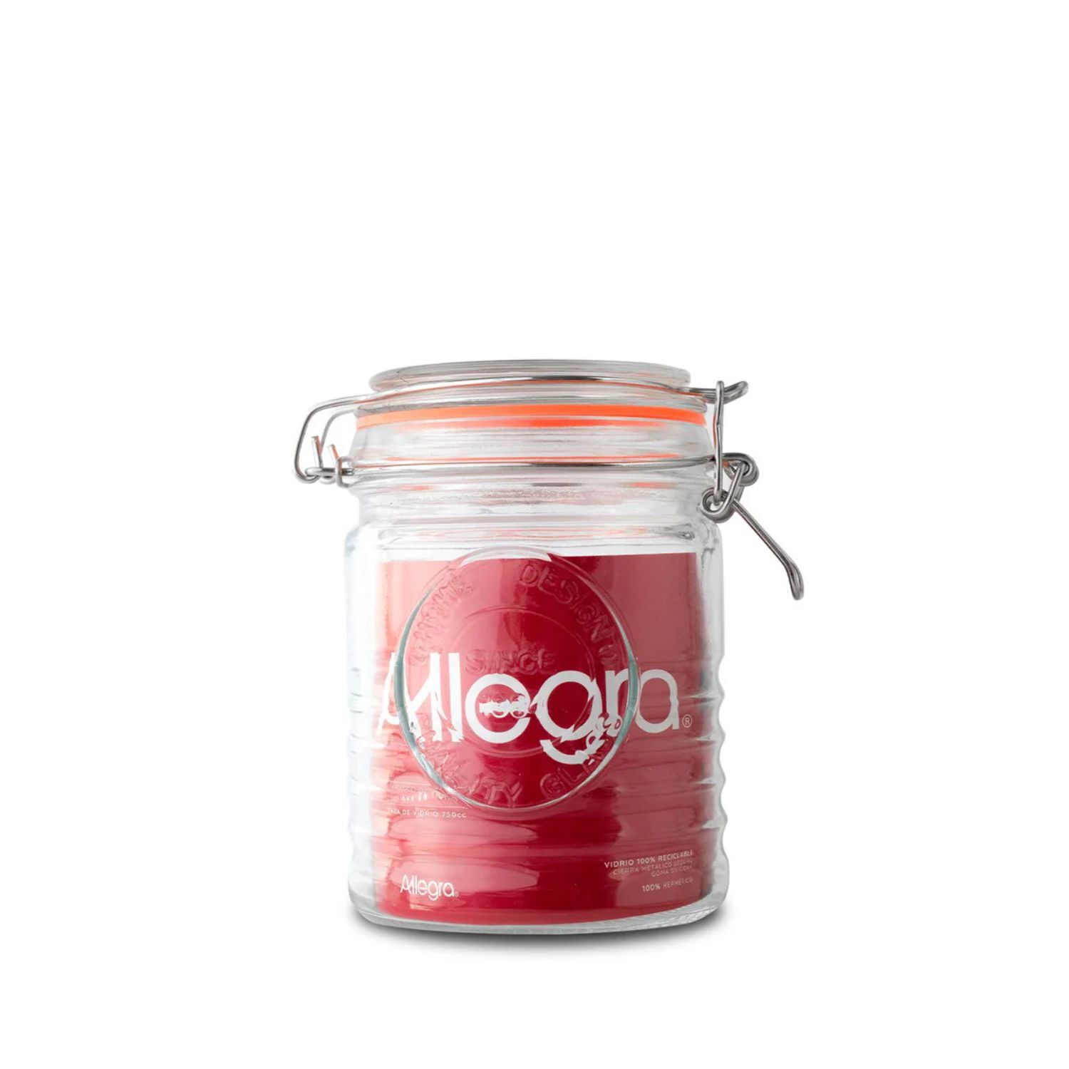 Frasco Tapa Vidrio 750ml Contenedor Multiuso Allegra image number 0.0