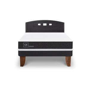 Cama Europea Cic Ortopedic / 2 Plazas / Base Normal + Respaldo
