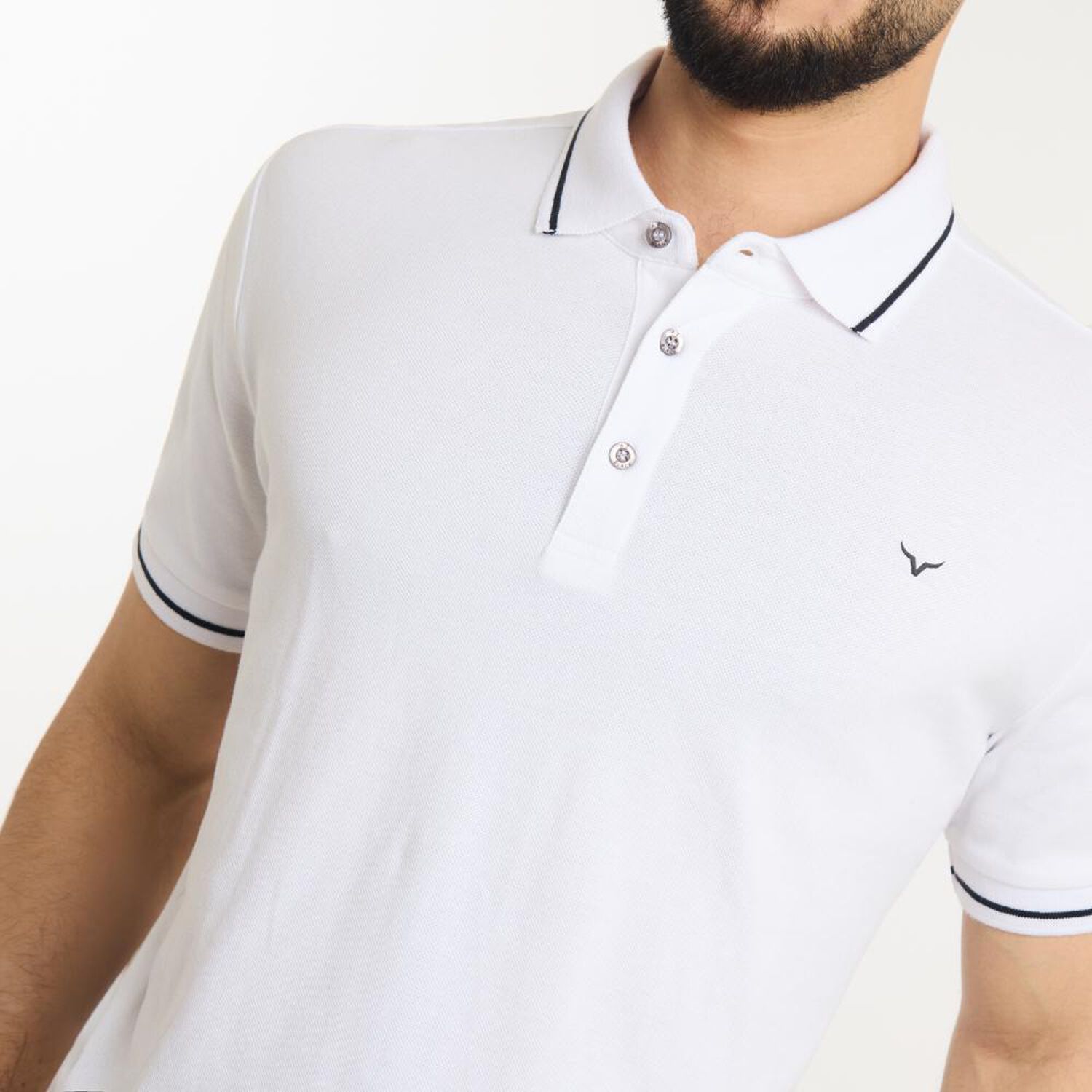 Polera Manga Corta Piqu&eacute; Hombre Az Black image number 4.0