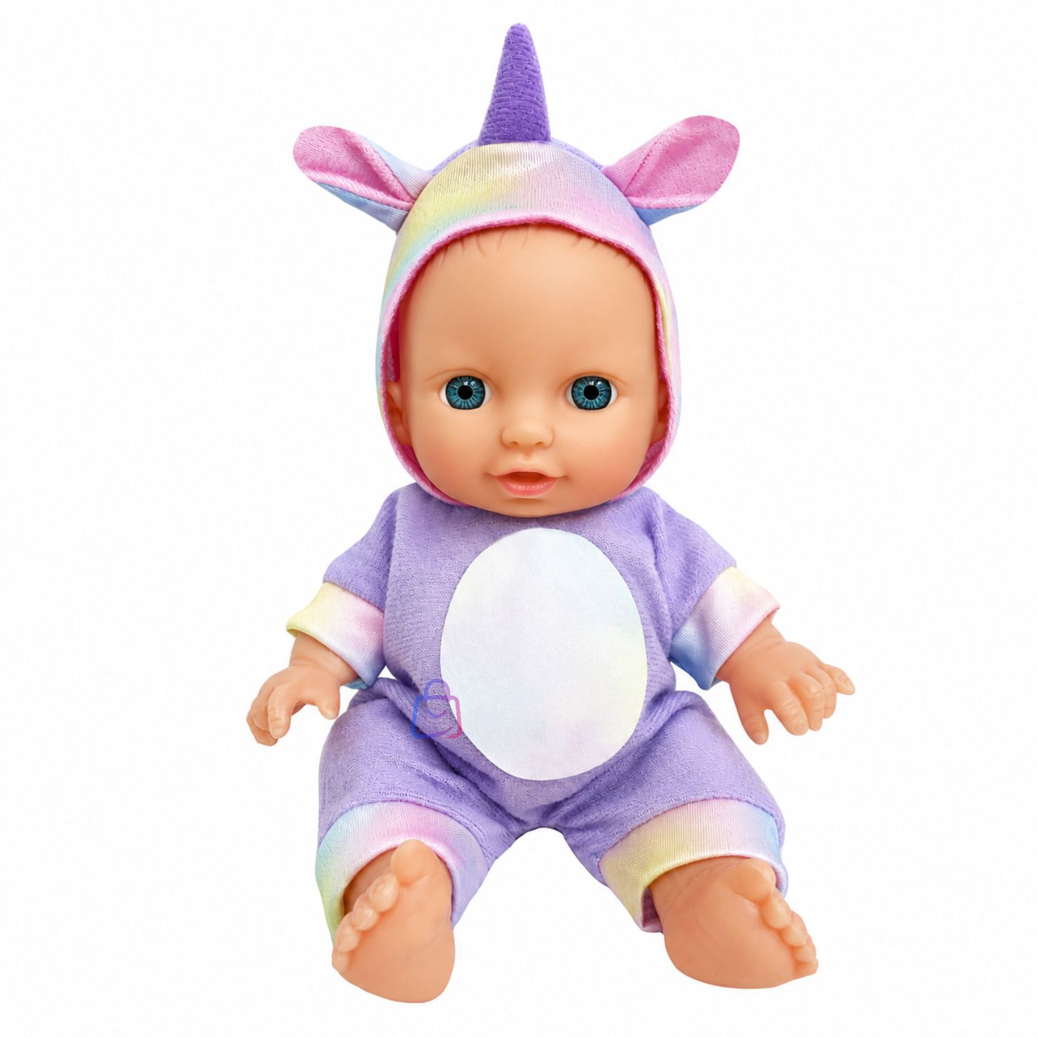 Mu&ntilde;eca Beb&eacute; Perfumada Tama&ntilde;o 23cm Pijama De Unicornio - Ps image number 3.0