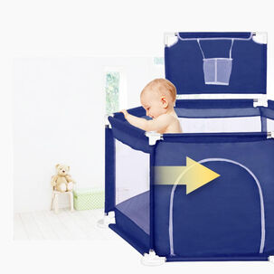 Piscina Corral Infantil Bebe Estimulacion Pelotas Azul
