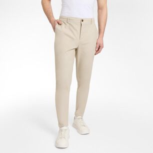 Pantal&oacute;n Liso Tiro Medio Slim Fit Hombre Az Black