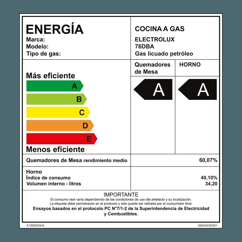 Cocina A Gas 5 Platos Doble Horno Timer Digital 76dba Negra image number 9.0