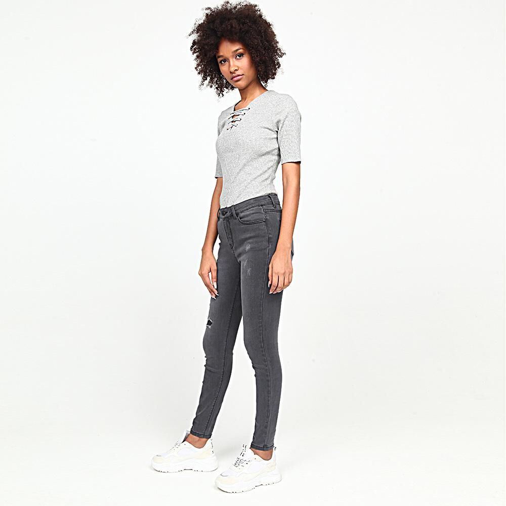 Jeans Tiro Alto Skinny Rolly go image number 1.0